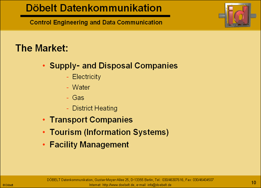 Dbelt Datenkommunikation - Product Presentation: company - Slide 10