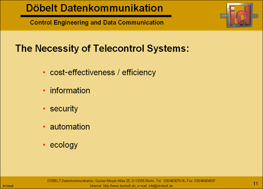 Dbelt Datenkommunikation - Product Presentation: company - Slide 11