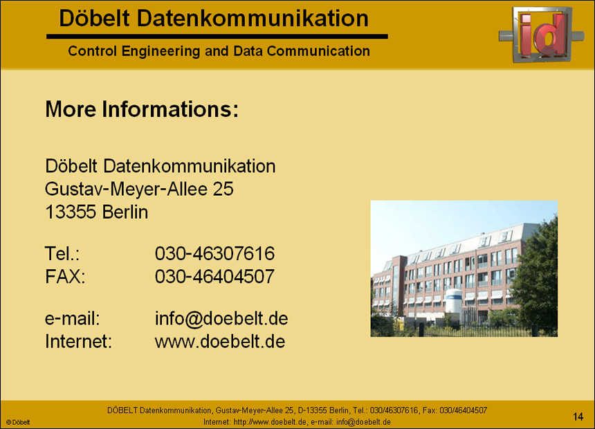 Dbelt Datenkommunikation - Product Presentation: company - Slide 14