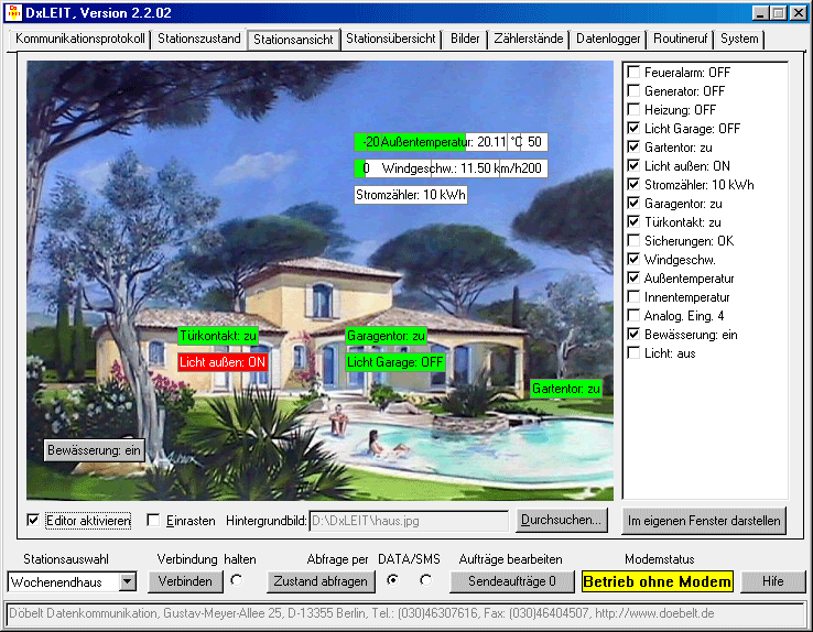 Screenshot 4: station view - graphical