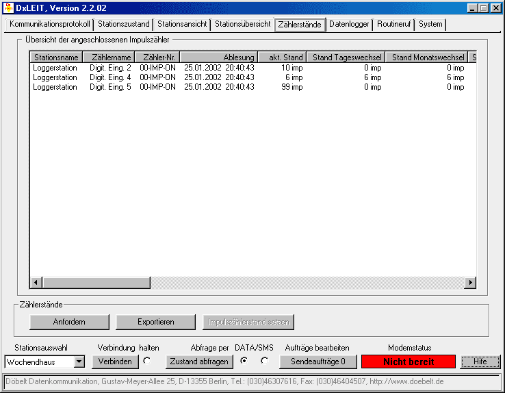 Screenshot 14: meter readings