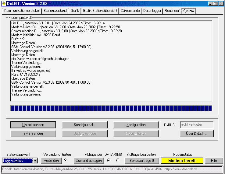 Screenshot 18: system messages